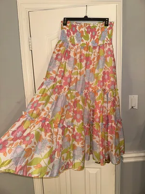 Impeccable Pig floral maxi skirt or dress thumbnail 1