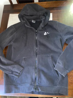 Nike Black Full Zip Hoodie Women’s Medium Fleece Sweatshirt thumbnail 1