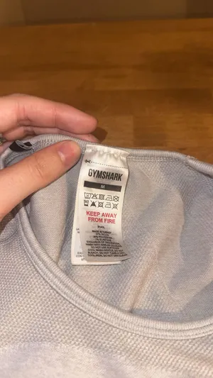 Long Sleeve Gray Gymshark Top  thumbnail 4