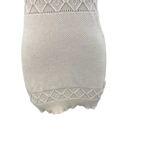 Hello Molly Venus Retrograde Knit Mini Dress Beige Cream Size‎ US 8 thumbnail 6