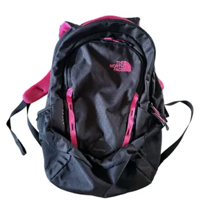 The North Face Padded Laptop Flexvent Vault Backpack Black/Pink thumbnail 1