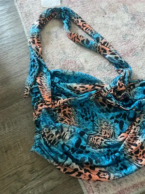 I.am.Gia animal print halter top thumbnail 5