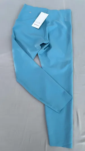 NWT Lululemon Wunder Under Smooth Cover HR Tight Leggings Size 12 Pool LW5FZES thumbnail 1