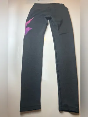 Aviator Nation Charcol Capri Leggings with Purple‎ Size Small thumbnail 2