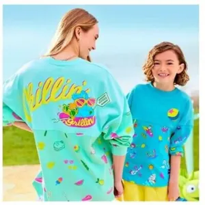 Disney Parks Toy Story Summer Splash Long Sleeve Spirit Jersey Blue Small S thumbnail 2