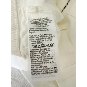 Madewell |‎ NWT Cleo Straight Jean Patch Pocket White Denim | Sz 26 thumbnail 12