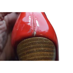 Söfft Red Patent Leather Round Toe Wood Heel Pumps Classic‎ Women's Shoes thumbnail 9