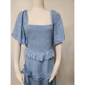Anthropologie Tiered Ruffled Maxi Dress Size L thumbnail 6