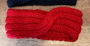 Gap Merona Abercrombie and Fitch‎ Winter Headbands Bundle Red Black Cream Knit thumbnail 1