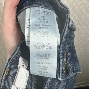 Good American‎ Dark Wash High Rise Distressed Skinny Jeans thumbnail 4