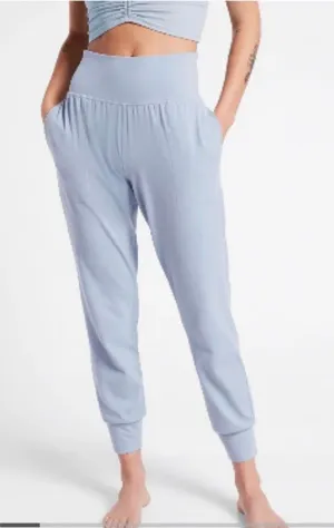 Athleta Light Blue Salutation Joggers thumbnail 1