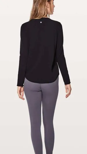Lululemon Black Full Freedom Long Sleeve thumbnail 3