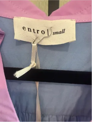 Women's Entro Floral Babydoll Mini Dress Size S Blue and Pink thumbnail 8