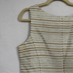 Xscape Gold Striped Blazer Jacket With Shell Womens 14 Set Formal Dressy thumbnail 10