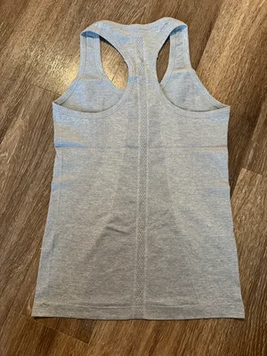 CRZ Yoga Grey Racerback Tank Top thumbnail 2