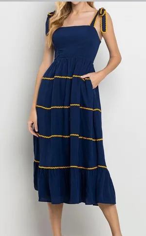 Navy dress Blue Size M thumbnail 1