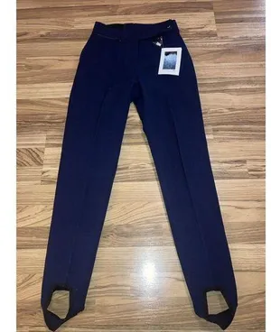 Vintage Obermeyer Ski Pants Womens Navy Blue Stirrup Snow Wool Blend Size 6 Long thumbnail 1