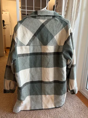 Flannel Jacket Green Size L thumbnail 3