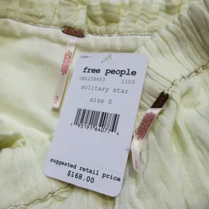 NWT Free People Lou Lou Set in Solitary Star Gauze Top Wide Leg Pants S $168 thumbnail 10