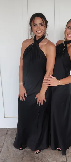 Show Me Your Mumu Black Halter Dress thumbnail 3
