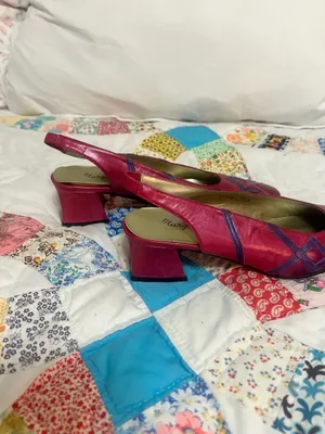 Margaret Jerrold Pink Leather Shoes Size 7.5 thumbnail 3