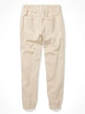 American Eagle Stretch Tomgirl Utility Jogger in Cream Size 2 Regular thumbnail 5