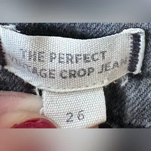 Madewell The Perfect Vintage Crop Gray Denim Jeans‎ Size 26 thumbnail 4