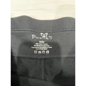 Purity Black Bike Shorts High Waist Athletic Casual Cotton Blend‎ M/M thumbnail 2
