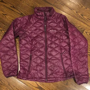 COLUMBIA Women’s Raspberry OmniHeat Quilted Down Jacket MED thumbnail 1
