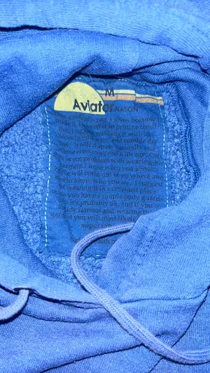 rare Blue lightning bolt hoodie size medium thumbnail 4