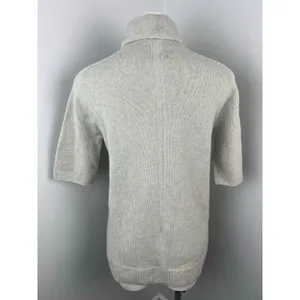 The Row Gray Short Sleeve Cashmere Sweater Need Repair Small thumbnail 3