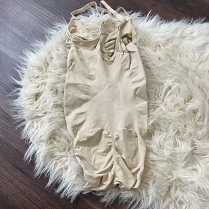 Source Unknown Brand New Nude Shapewear One Piece Bodysuit Tummy Control Butt Lift Size S M thumbnail 2