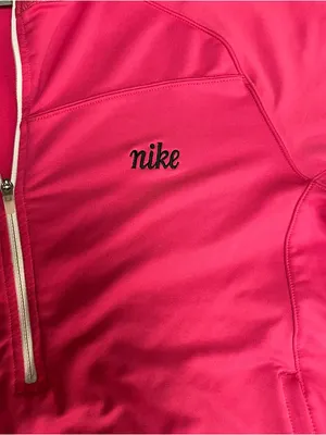 Hot Pink Nike Quarter Zip Pullover thumbnail 3
