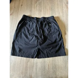 L.L.Bean Black Active Skort Medium | Drawstring Performance Golf Tennis Hiking thumbnail 3