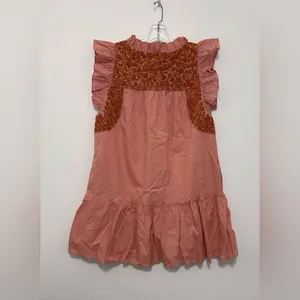 J. Marie The Schafer ruffle neck embroidered lined-dress Large thumbnail 2