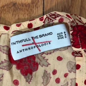 Faithfull‎ The Brand x Anthropologie Floral Polka Dot Melia Midi Dress Small thumbnail 8
