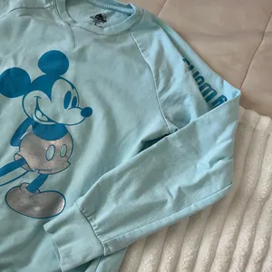 Disney World Light Blue Mickey Mouse Sweater Crewneck thumbnail 6