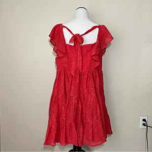 Free People Undone Lace Mini Dress thumbnail 7