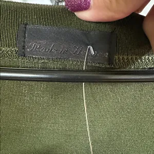 Olive Green Drape Neck Top Size L thumbnail 2