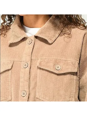 Empyre Aria Tan Corduroy Shirt Jacket shacket Size Small thumbnail 4