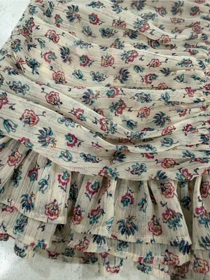 Zara Pale Floral Halter Ruched Mini Dress thumbnail 8
