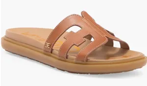 Sam Edelman Valeri Sandal Size 10 Brown Leather Slides Cushioned Footbed thumbnail 1