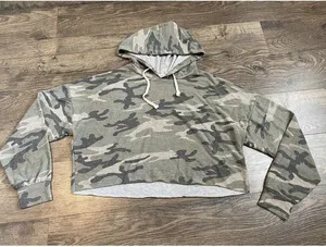 Womens Dance & Marvel camo cropped‎ hoodie green size M thumbnail 1