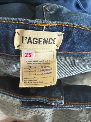 L'Agence Solana Bell Bottom Flare Jean Medium Wash Size 25 thumbnail 4