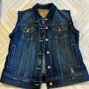 Joe’s Jeans Women’s Denim Distressed Vest thumbnail 1