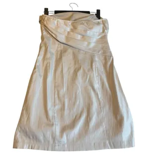 Akira Black Label Silver Strapless Dress Size S thumbnail 1