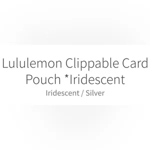 Lululemon Clippable Card Pouch Iridescent Iridescent / Silver Wallet thumbnail 6