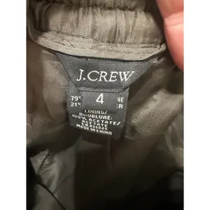 J.Crew Brown Herringbone‎ Wool Blend Mini Skirt Leather Trim Pockets Size 4 thumbnail 5