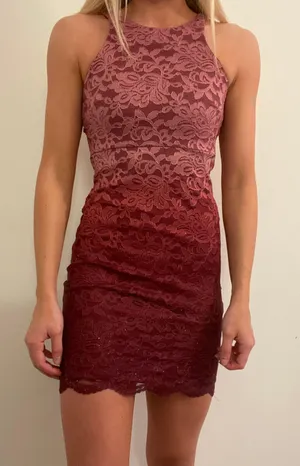 Sequin Hearts Pink Homecoming / Formal Dress thumbnail 1