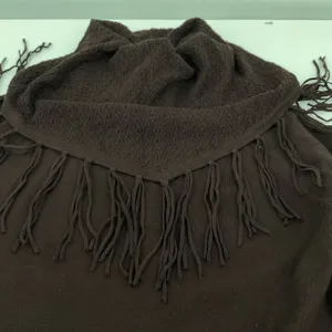 Style‎ & Co Women's Fringe Cowl-Neck Sweater Small, Dark Chocolate NWT (A88) thumbnail 4